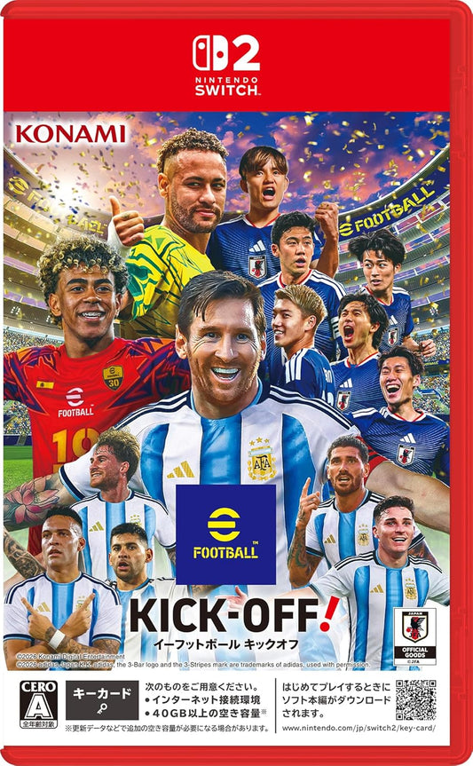 eFootball™ Kick-Off! -Switch2 各モードの試合で使用できるeFootball™オリジナルボール　DLCコードチラシ 同梱