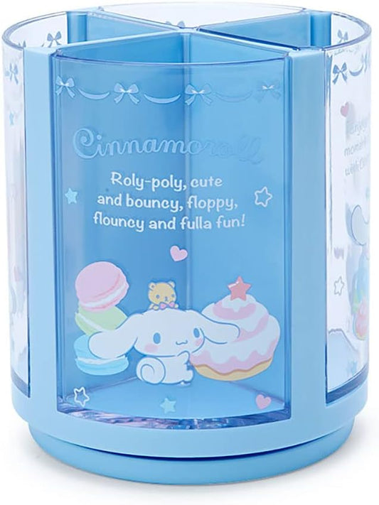 Sanrio 213161 Sanrio Pen Stand, Blue, Saxophone, Plastic, Cinnamoroll, Cinnamoroll, 360 Degree Rotation, Pen Stand, Pen Holder, Cosmetics, Makeup Brush, Tulle, Pet Character