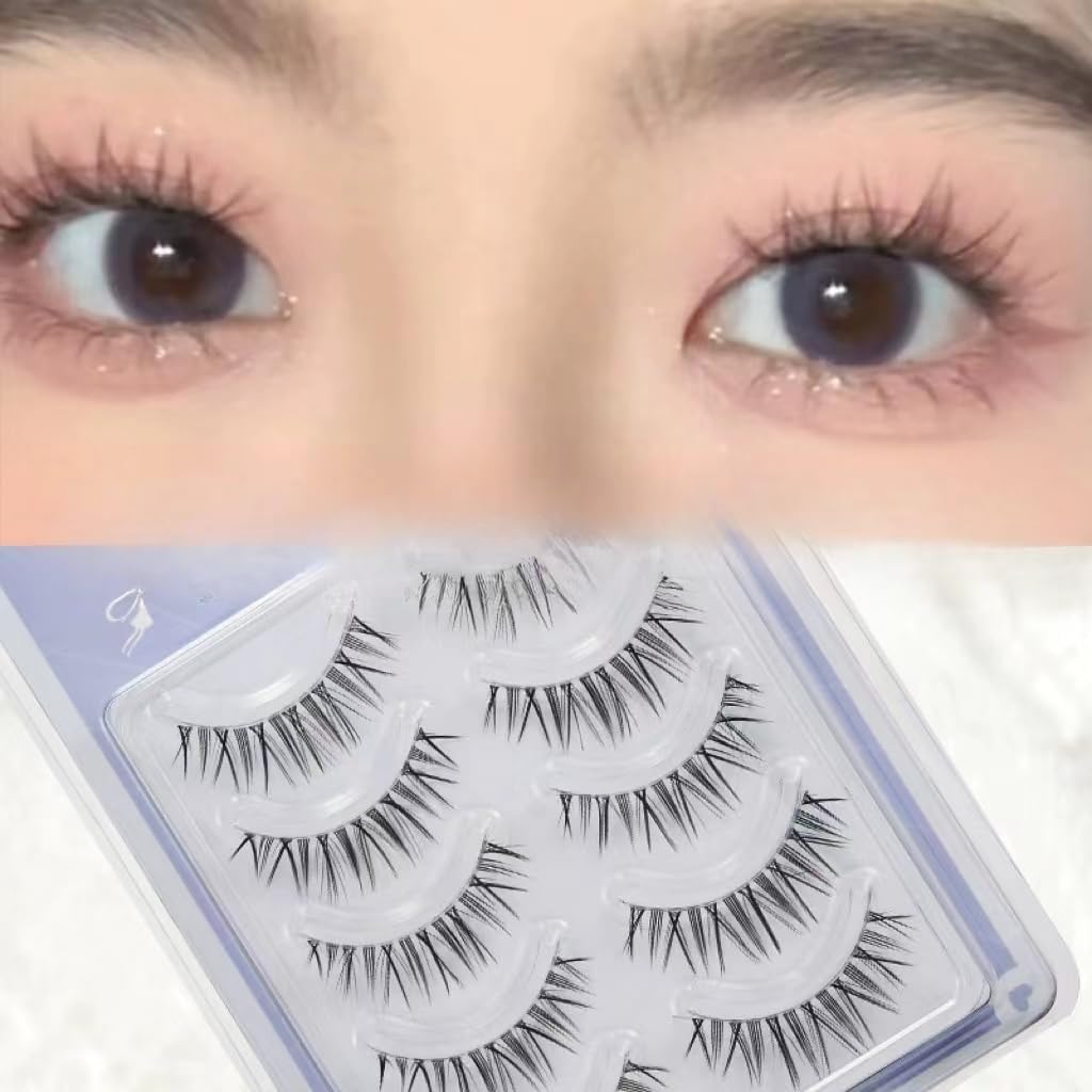 Barbie Comics False Eyelashes, Natural, Popular, Natural Eyelashes, Soft, Top Eyelashes, Natural, Waterproof, Transparent Axis, Handmade Eyelashes, Natural Eyelashes, Reusable, Split Type, False