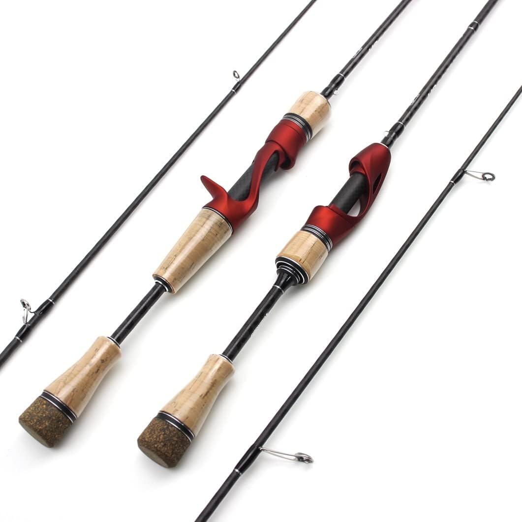 NOSTA Ultra Light Carbon Fishing Rod L Power Lures Spin/Cast Fishing Rod Bait Weight 2-12g Shore Cast Rod Professional Pike Trout Bait Fishing Rod Rods Surf Fishing Lures Fishing Rod 1.8M 1.98M 2.15M