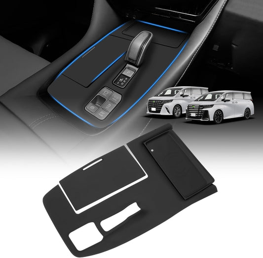 Toyota Alphard Vellfire 40 Series Shift Panel Cover, Rubber Mat, Excective Lounge for Electroshift Mats, Console Panel Cover, Rubber Mat, Convenient Goods, Accessories, Interior Parts