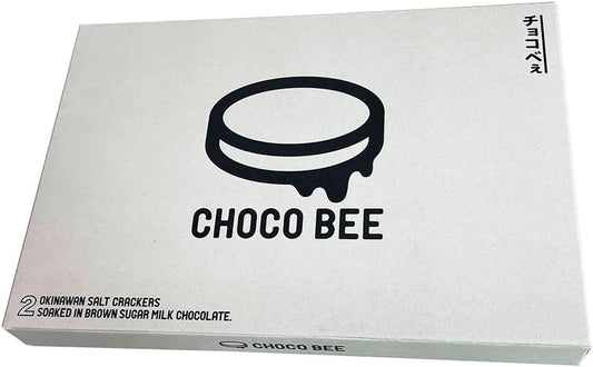 Okinawa Souvenir Snacks, Chocolate, Salt Crackers, Brown Sugar Milk Chocolate, Sweet, Salty, Moist and Crispy, Choco Bee, 2 Pieces, Refrigerated (April to October)