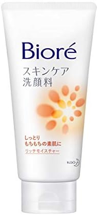 Biore Skin Care Facial Cleanser, Rich Moisture, 4.6 oz (130 g), Set of 3