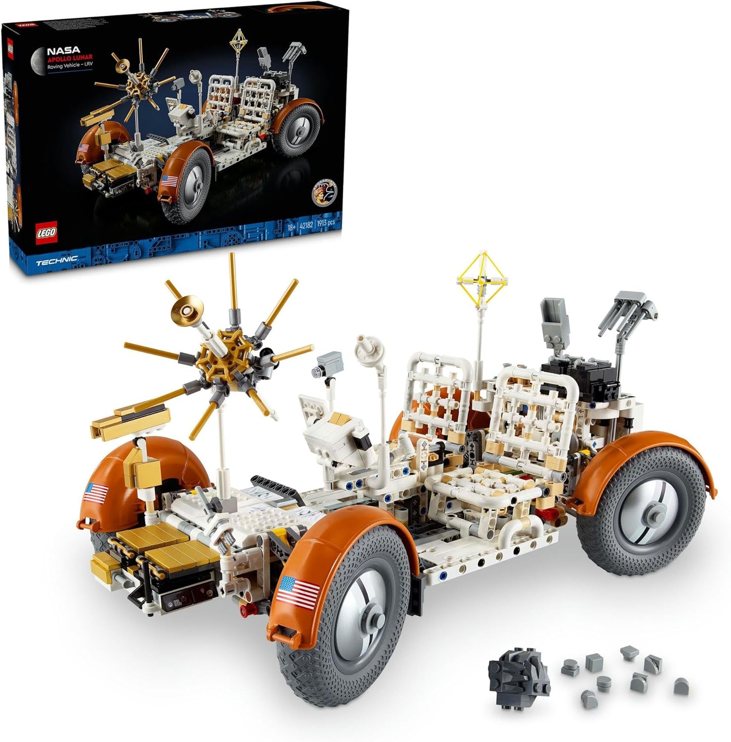 LEGO Technic, NASA Apollo Lunar Rover - LRV Toy Toy Present, Block, Boyfriend, Girls, Boyfriend, Interior, Car, Car, Universe, 42182