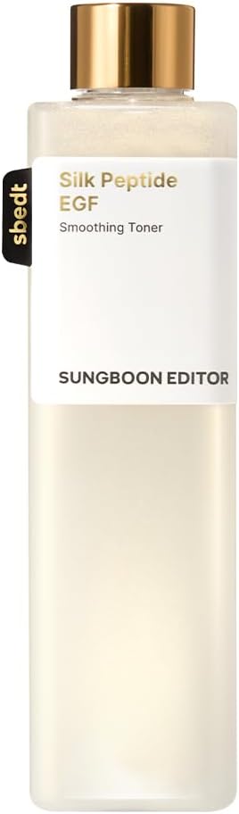 SUNGBOON EDITOR Ingredient Editor Silk Peptide EGF Smoothing Toner, 10.1 fl oz (300 ml), Lotion, Moisturizing, Moisture, Resilient, Pore Care, Tightness, Nutrition, Korean Cosmetics, Korean Skin Care