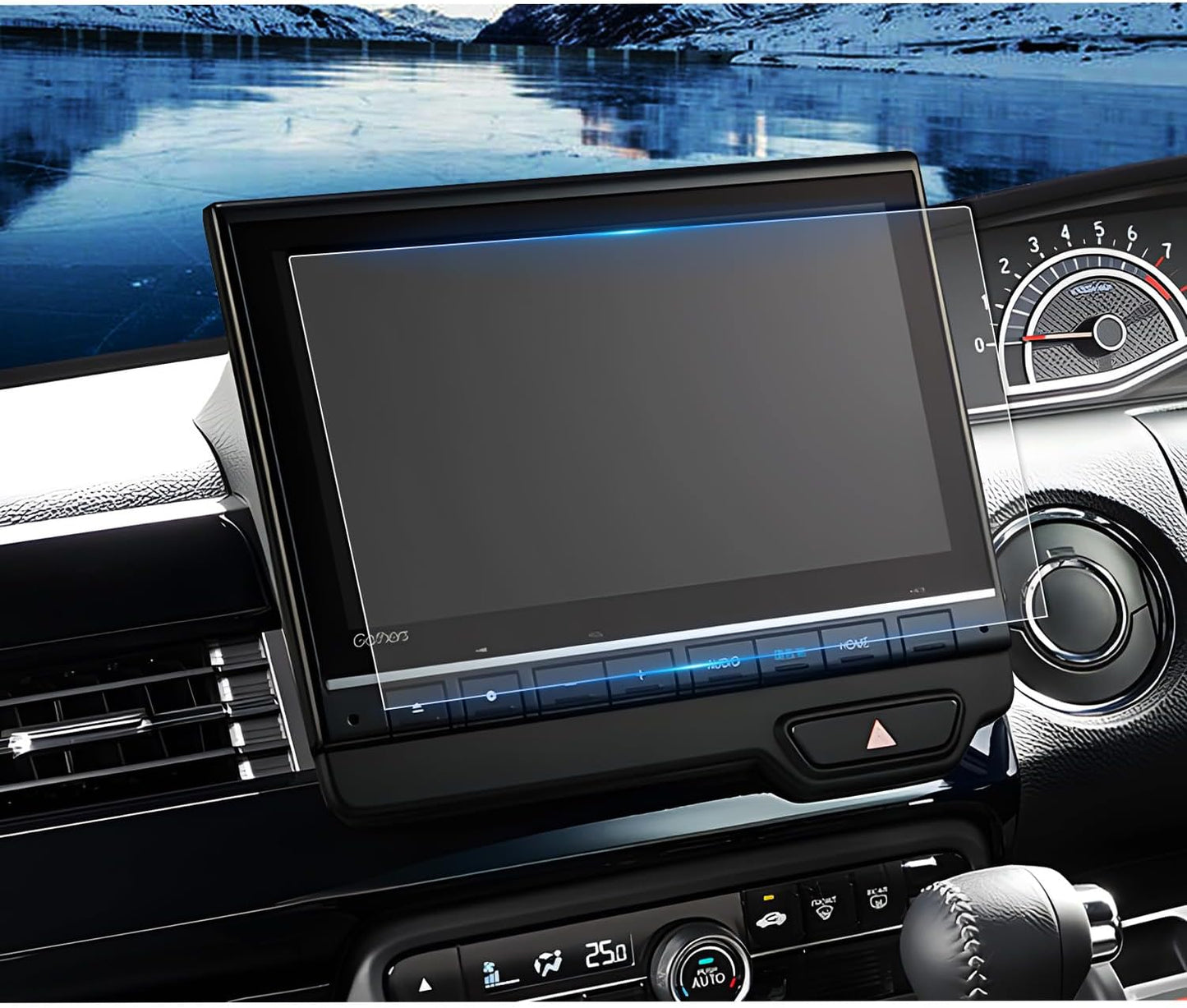 Ruiya PET Film 2024 New Model Honda LXU-247NBi LXU-237NBi Exclusive Navigation Protective Film 9 Inch Car Navigation Film N-BOX N-WGN N-ONE Accessories Hydro AG+ Antivirus Treatment Stain Prevention