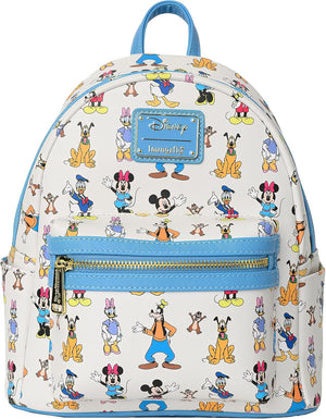 Loungefly Disney - Mochila para mujer, diseño de Mickey Minnie Mouse hacia adelante y hacia atrás
