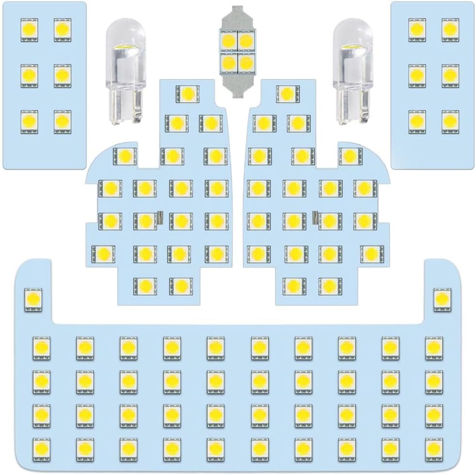 Toyota Exclusive Room Lamp Set, Harrier 60 Series LED Room Lamp, Explosive Light, 6000K White, Indoor Light, Harrier 60 Series, SU60/ZSU65/AVU65 Early Period, Designed for Vehicles, Genuine