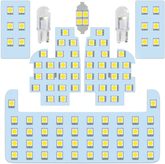Toyota Exclusive Room Lamp Set, Harrier 60 Series LED Room Lamp, Explosive Light, 6000K White, Indoor Light, Harrier 60 Series, SU60/ZSU65/AVU65 Early Period, Designed for Vehicles, Genuine
