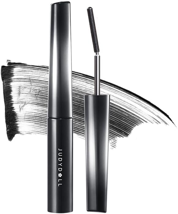 Japan Official JUDYDOLL 6° Coil Mascara, Chinese Cosmetics, Coil Brush, Mascara, Deca-eyed, Long Mascara, Curl Up (#01 Deca Black)