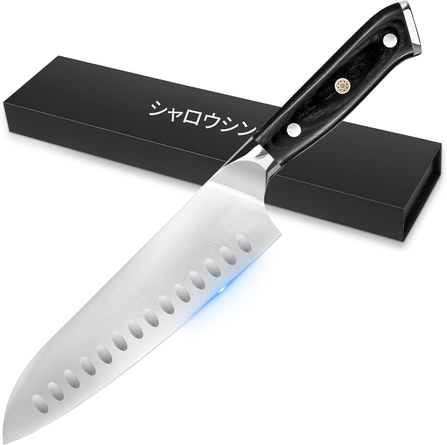 MOTT Select Santoku Knife, All-Purpose Knife, 7.0 inches (178 mm), German Stainless Steel, Sharp Sharp, Dishwasher Safe, Commercial and Home Use