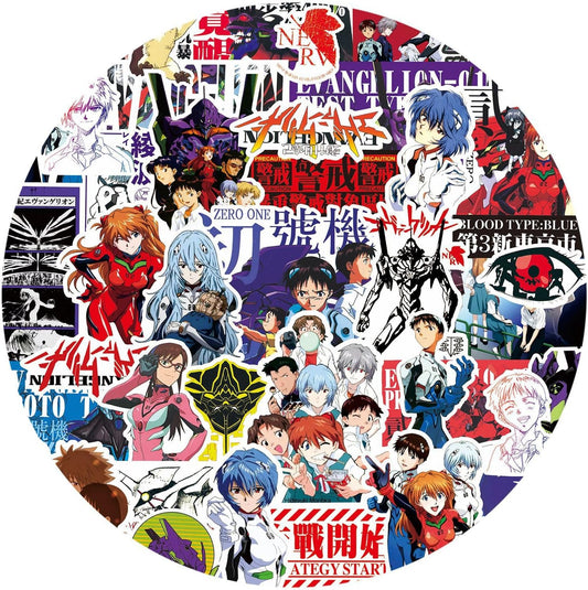 Shin Evangelion Neon Genesis Evangelion Anchor Shinji Ayanami Asuka Sticker Collection Sticker Set Anime Cartoon Stickers Cute Notebook Stickers Children's Stickers Waterproof PVC Sticker Character