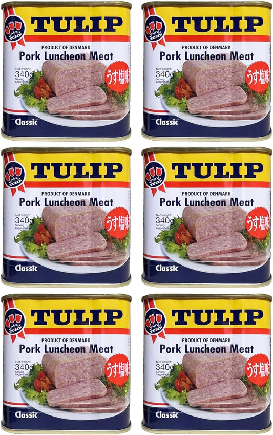 Tulip Tulip Porch Luncheon Meat (12.6 oz (340 g) x 6 Cans Preserved Food Reserve