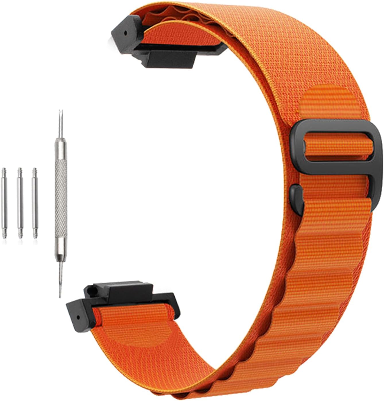 [SQHYWJ] Casio G-Shock Series Replacement Watch Strap, Nylon Loop Watch Strap with Buckle, Suitable for Men and Women GA-110