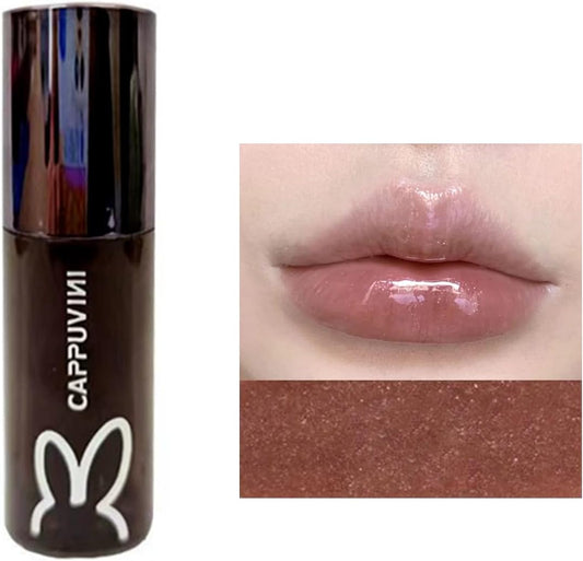 Lip Tint, Mirror Tint, Moisturizing, Glitter, High Color, Long Lasting, Lipstick, Gloss, Moisturizing, Non-Stick Lip Mask, Lip Gloss, Won't Fall Off, Popular, Red Lip, 9 Colors, Chinese Cosmetics
