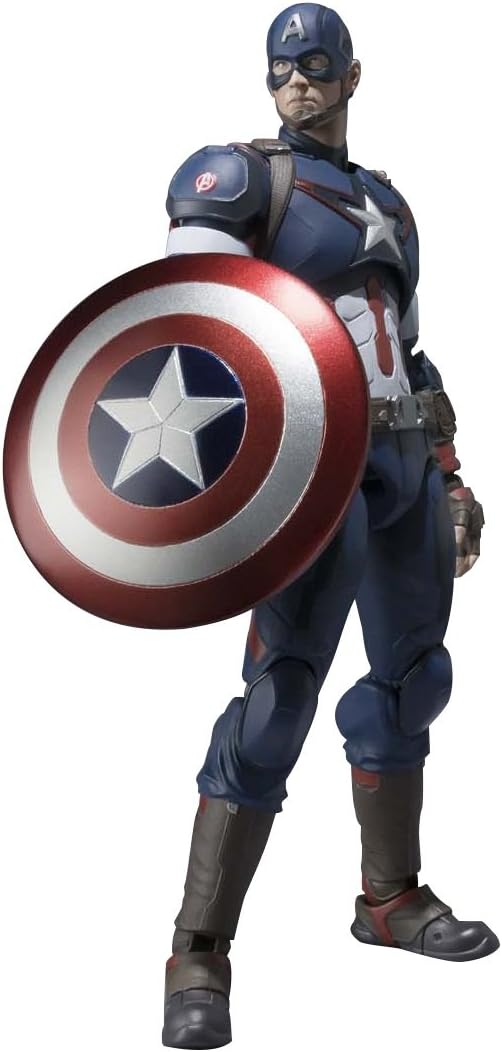 SH Figuarts Avengers: Captain America ABS & PCV Assembled and Painted Articulated Figurine (6.1 inches/155 millimeters)