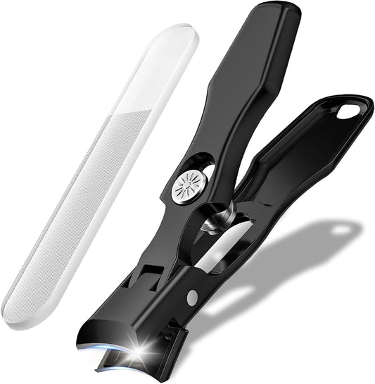 Nail Clippers, Made in Japan, Stainless Steel, High Quality, Shatterproof, Nail Clippers Set, Nail File, Nail File, Extra Large Opening, One-Click Switch, Storage Case, Waterproof, For Hands and Feet