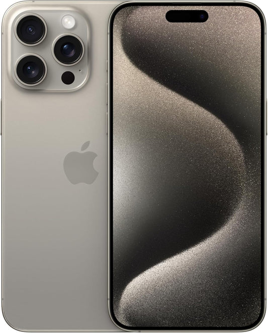 [Refurbished] Apple iPhone 15 Pro MAX 256GB Natural Titanium SIM Free 5G Compatible (Refurbished)