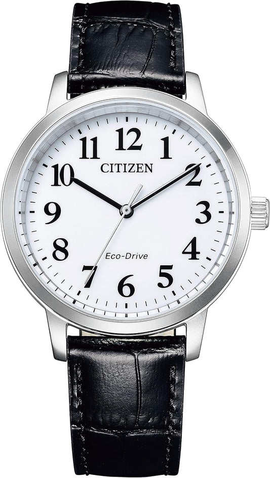 CITIZEN BJ6541-15A Men's Watch, Eco-Drive, Cowhide Leather, Business