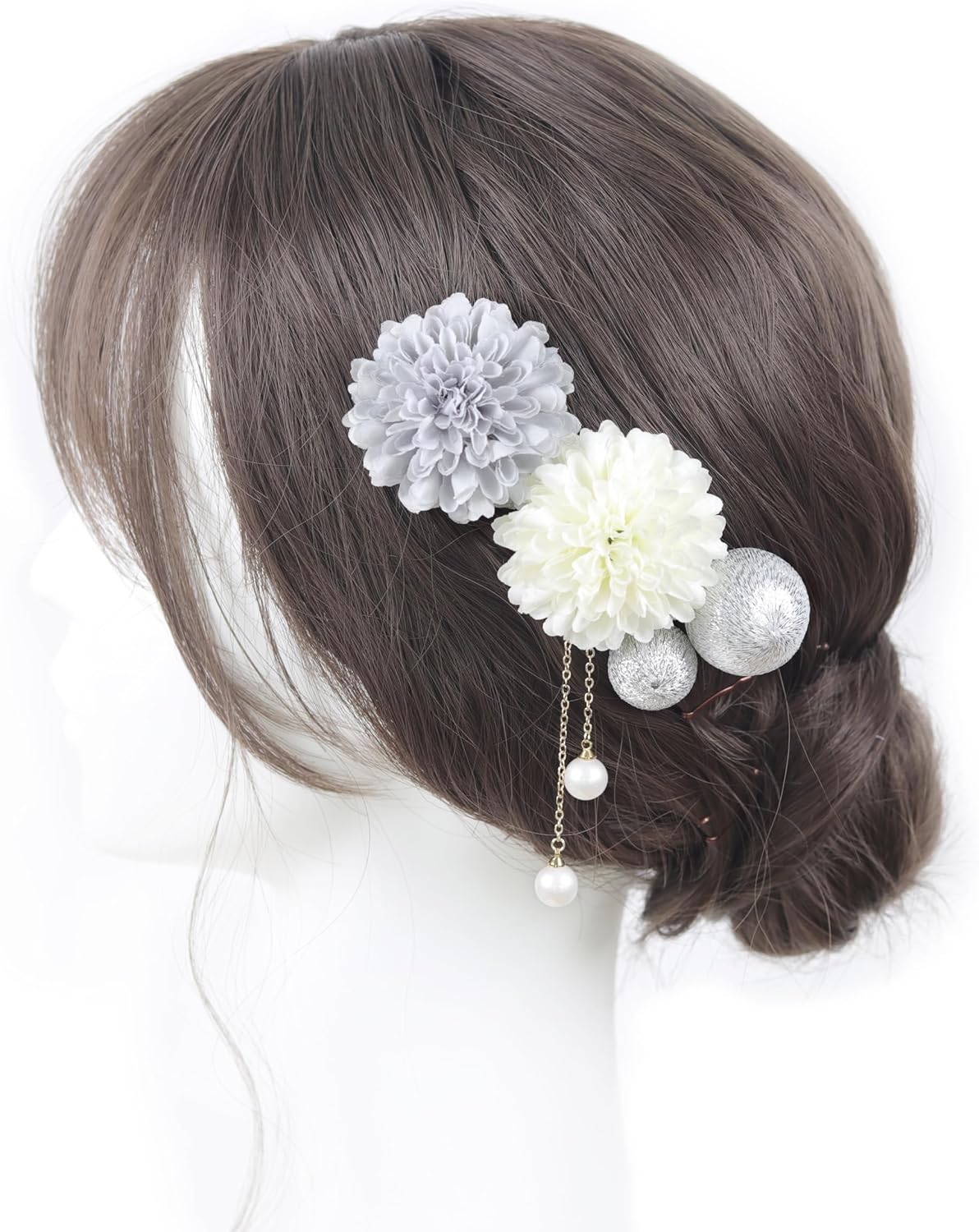 NANA Handmade Hair Ornament, Ping Pong Mu, Japanese Ball, Cute, Coming of Age Ceremony, Shichi-Go-San Fireworks Festival, Yukata, Graduation Ceremony, School Entrance Ceremony, Summer Festival