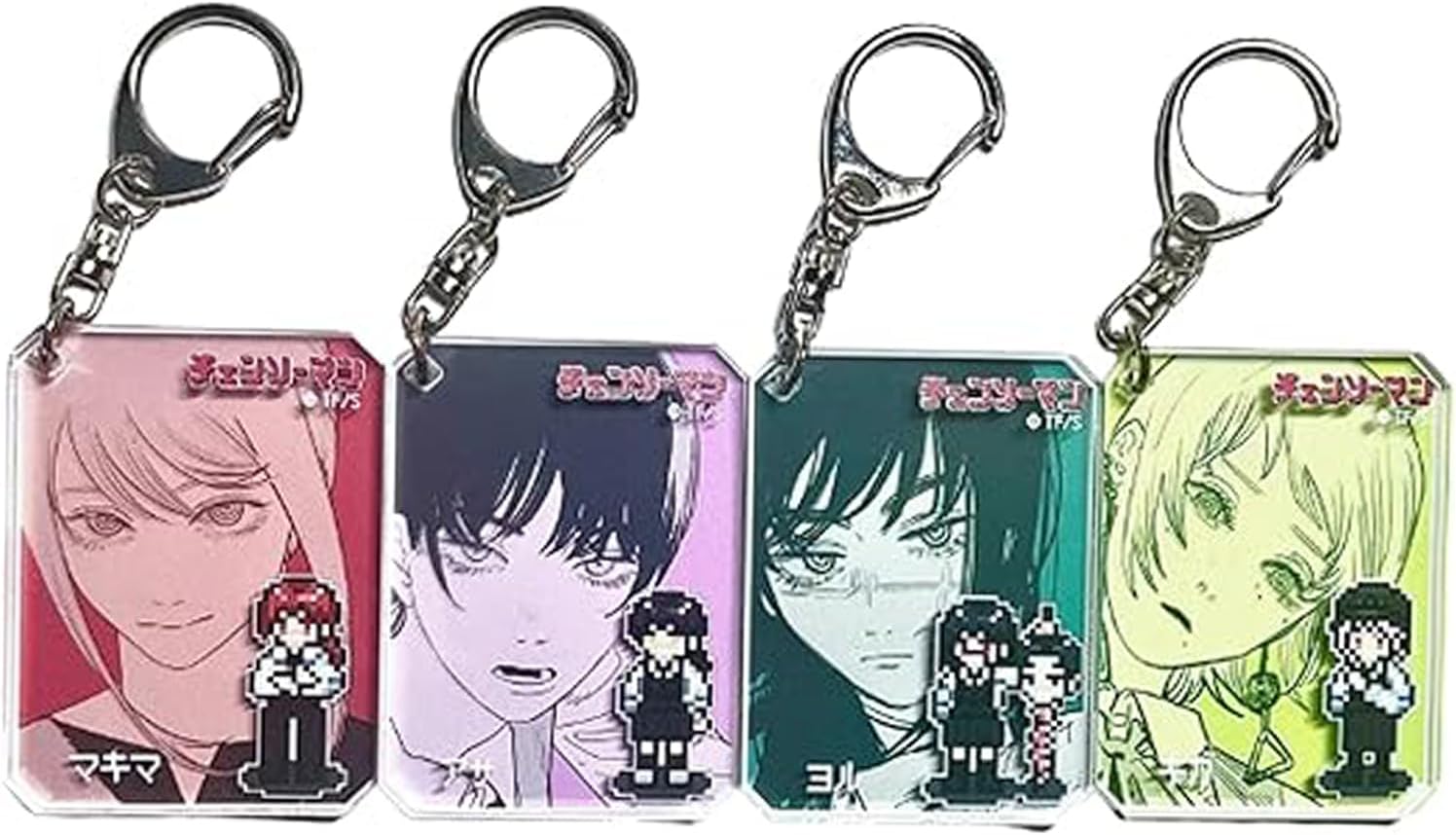[VAMPAR] チェンソーマン グッズ 悪魔 マキマ 三鷹アサ キガ キーホルダー 小物 携帯 鍵 ニャアン かばん ペンダント 可愛い 軽量 オシャレ 紛失防止 かばん掛け 鍵 バッグ 飾り 創意デザイン 誕生日 プレゼント [並行輸入品]
