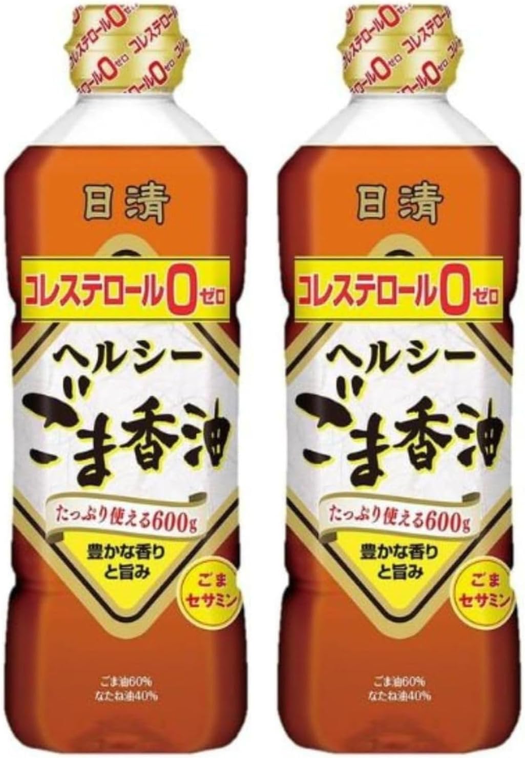 Nissin Oilio Nissin Healthy Sesame Fragrant Oil, 21.3 oz (600 g) x 2 Pieces