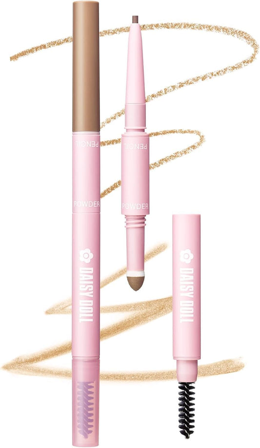 DAISY DOLL by MARY QUANT Blow Liner BR-01 Camel Brown 0.02 oz (0.4 g) Pencil x Powder x Brush 3-Way