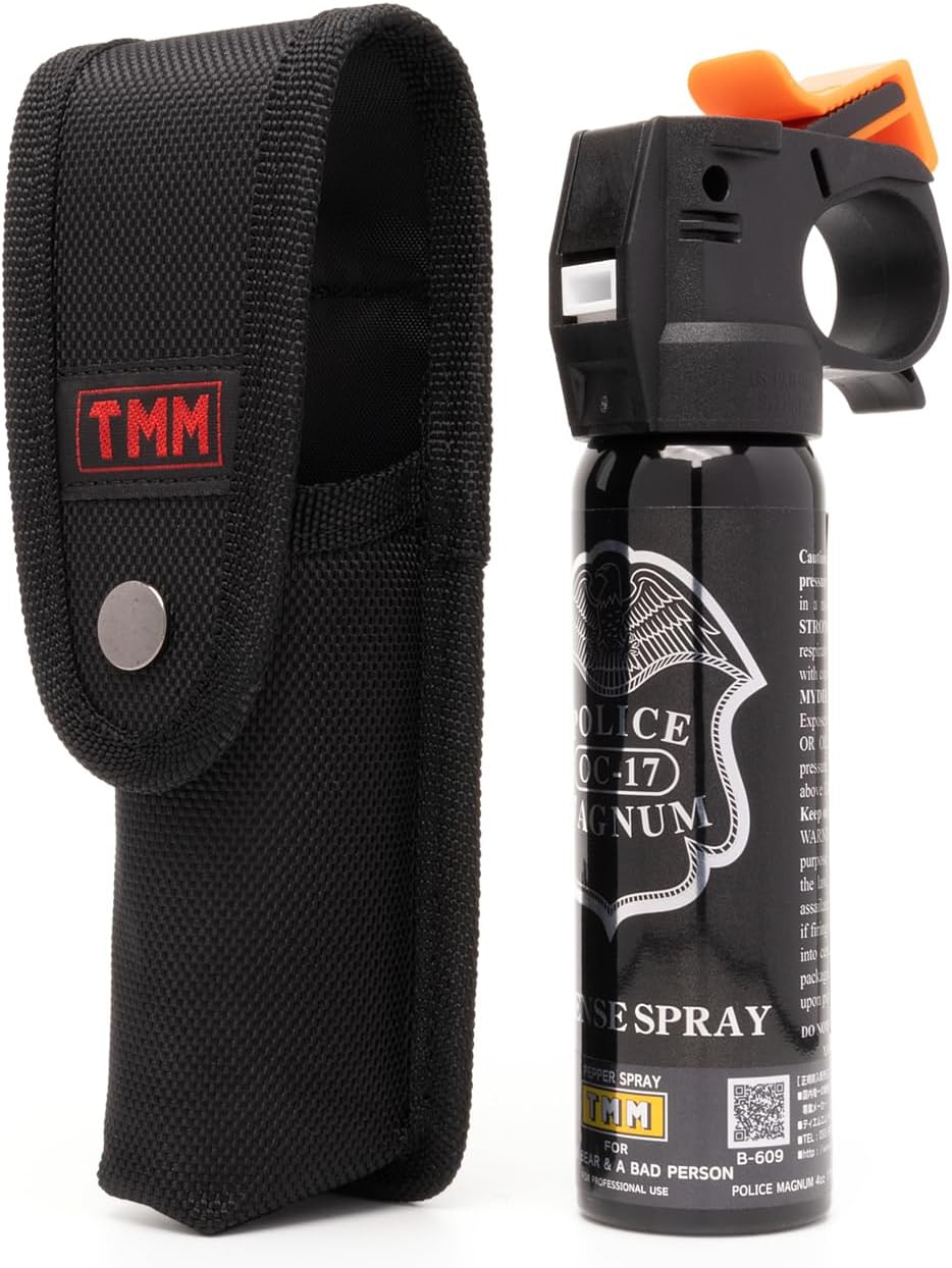 POLICE MAGNUM Bear Repellent Spray Medium with Holster (Officially adopted by multiple national and local government institutions nationwide) B-609-CS