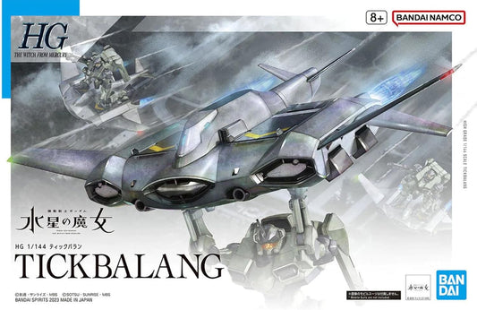 Bandai Spirits HG Mobile Suit Gundam Witch of Mercury Tick Balan, 1/144 Scale, Color-Coded Plastic Model