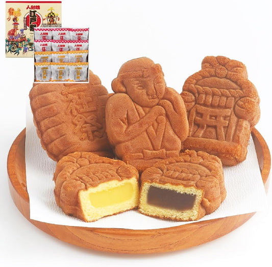 Shouei Edo Matsuri Ningyoyaki (Koshi An Custard) Tokyo Souvenir Japanese Sweets, Gift (Pack of 12)