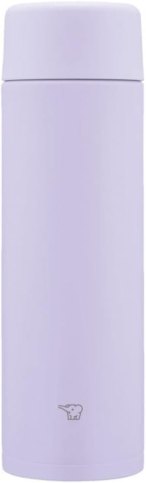 Zojirushi SM-ZB48-VM Thermos, Seamless Lid, 16.2 fl oz (480 ml), Screw, Stainless Steel Mug, Integrated Lid and Gasket, Easy to Clean, Only 2 Parts to Wash, Lilac Purple