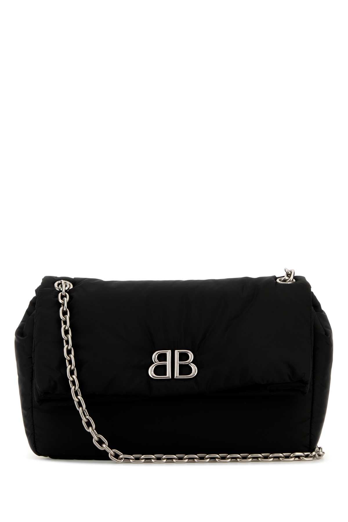 Balenciaga バレンシアガブラックナイロンミディアムモナコショルダーバッグ - Image 1