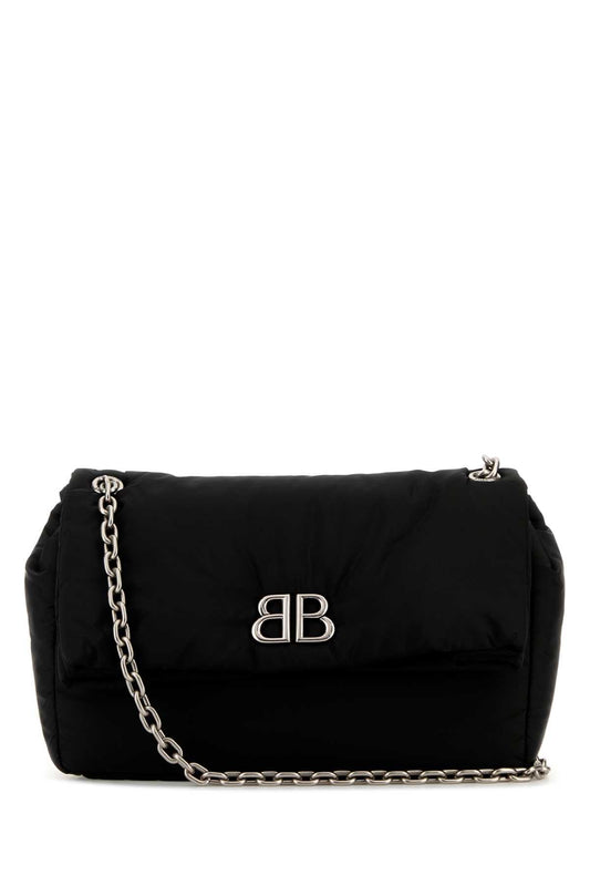 Balenciaga バレンシアガブラックナイロンミディアムモナコショルダーバッグ - Image 1