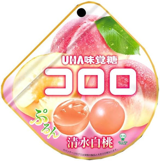 UHA Flavor Sugar, Coloro, Pure Water White Peach, 1.4 oz (40 g) x 6 Packs (Case of 2)