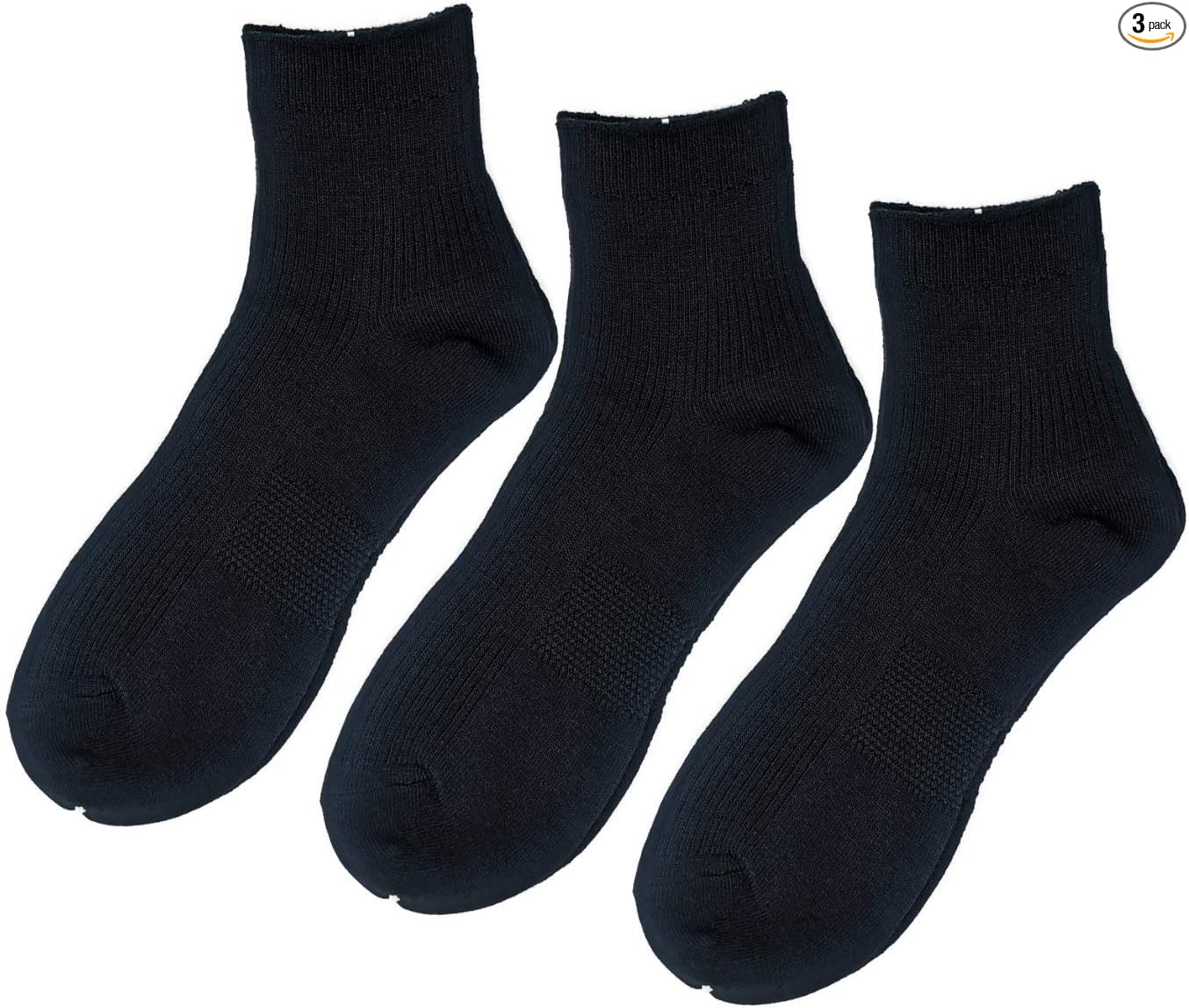 Lemocoro Socks, Made in Japan, Antibacterial, Odor Resistant, Absorbent, Quick Drying, Supporter, Short Length Socks, Ribbed Pattern, 8.7 - 9.4 inches (22 - 24 cm), 9.4 - 10.2 inches (24 - 26 - 28 cm), 11.0 - 11