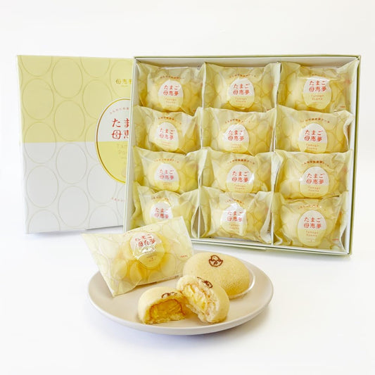 Momei Dream Honpo Egg, Gift Gift, Mom's Dream Dreams, Poem, Ehime, Souvenir, Setouchi Name, Candy, Popular, Order, Souvenir, Sweets, Individually Wrapped, Egg Cake (12 Pieces)