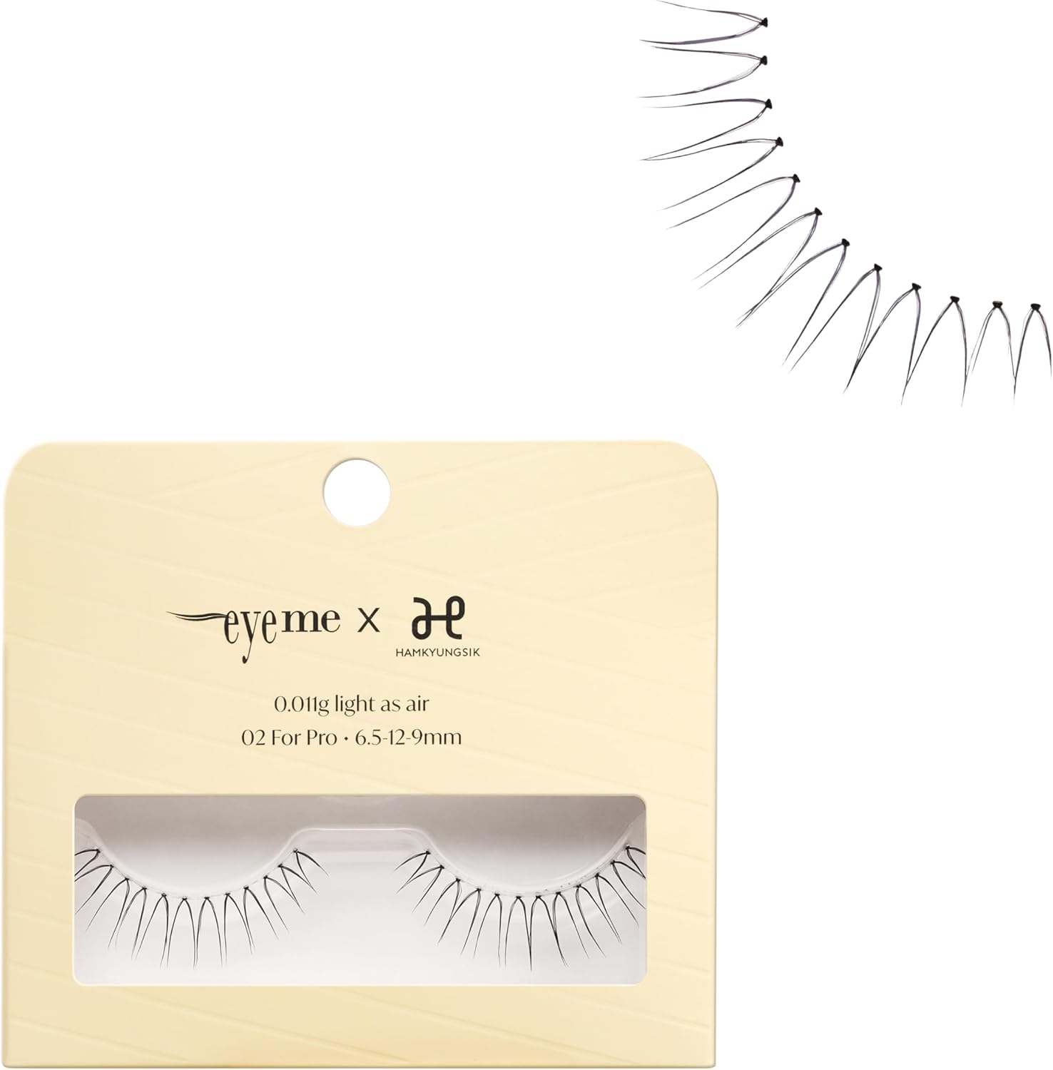 Eyelash x Artist Collaboration NO.02 Picasso Brush eyeme Partial False Eyelashes 2pcs