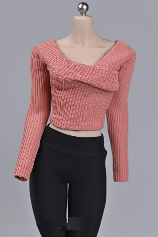 1" 6 Size Women's Clothes, Women's Sweater Outerwear Wide Neck Pullover Outfits 12" PH TBL JO Women's Action Doll Outfits (Nendor)