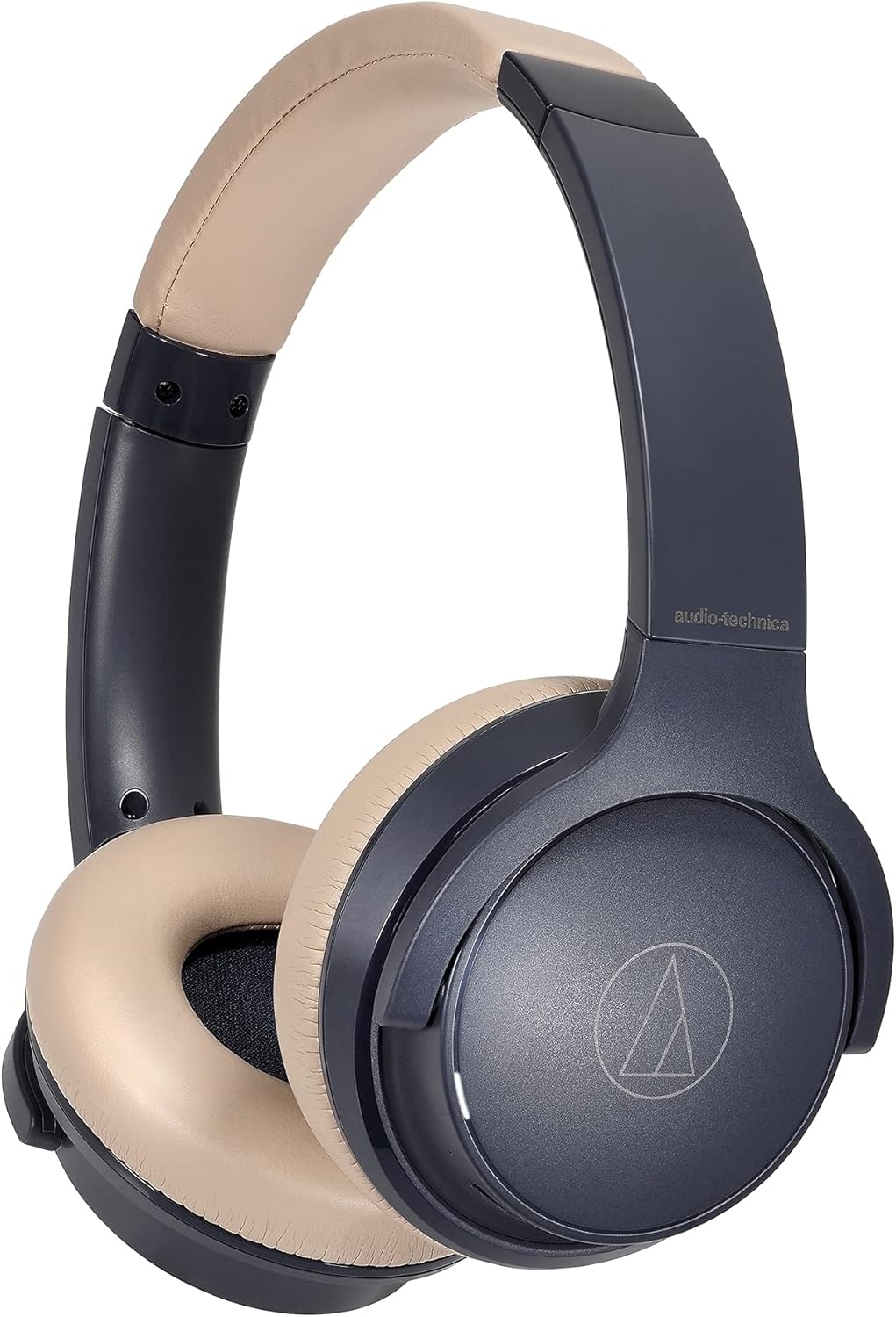 Audio Technica ATH-S220BT NBG Wireless Headphones Bluetooth Up to 60 Hours Playtime Fast Charging Low Latency Mode Multi-Point Support On-Ear Headphones Slim Domestic Genuine ATH-S220BT NBG Navy Beige