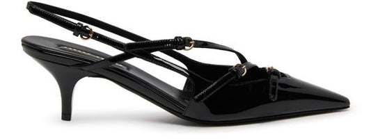 MIU MIU エナメルレザー製 マルチストラップ スリングバッグ - Image 1