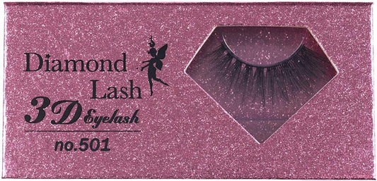 NEW/【Diamond Lash Official】DiamondLash 3D EYELASH no.501 Voluminous 3D false eyelashes like foreign celebrities with a long and heavier design toward the outer corner of the eyes