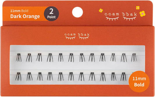 CCAMBBAK Kampak Bold Partial False Eyelash Eyelash Extensions Semi-Permanent Idle Type 0.4 - 0.5 inches (10 - 12 mm) Eyelash Self False Eyelashes, Natural, Popular, DIY False Eyelashes (0.4 inch (11