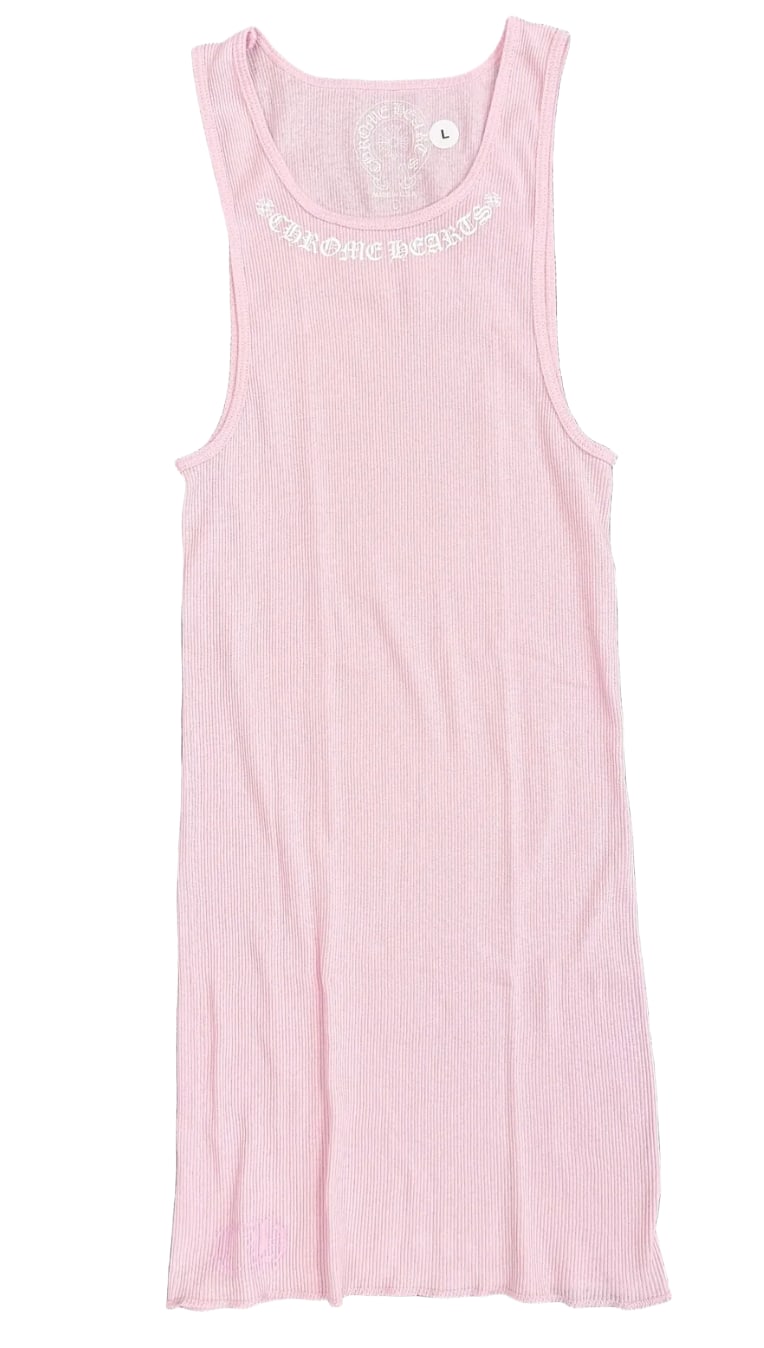 CHROME HEARTS 'LOVE YOU' PINK TANK