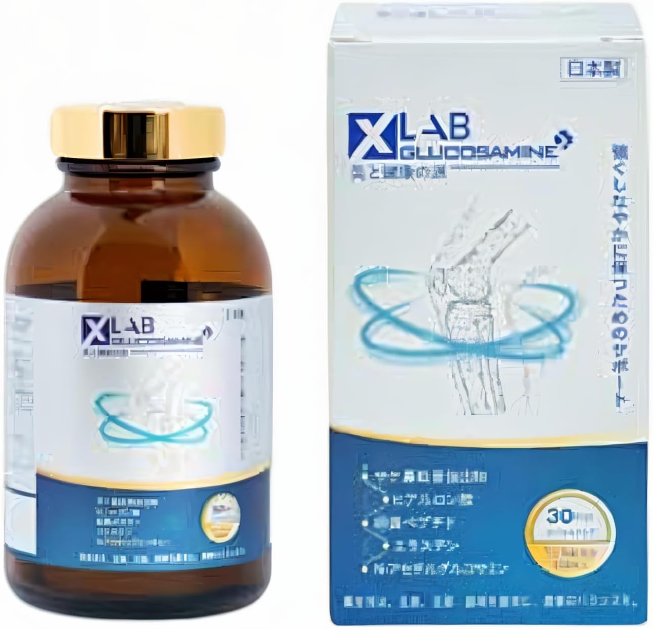 Empty Medic Glucosamine Supplement, Hyaluronic Acid, Elastin, 150 Capsules, Egg Yolk Peptide XLAB X Lab Supplement