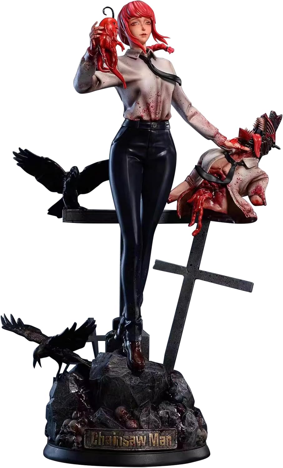 AAGWW Hand Collection Model Figurine Collection PVC Pre-Colored Complete Figure 11.8 inches (30 cm) Makima Chainsaw Man