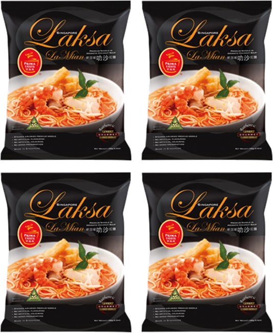 Prima Taste Raksa Ramen, 6.5 oz (185 g) x 4 Pieces
