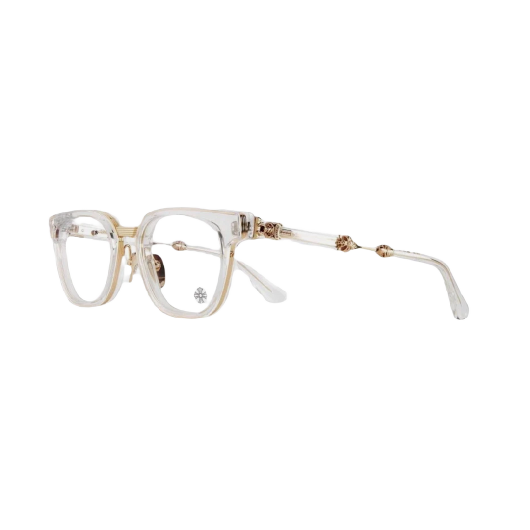 CHROME HEARTS 'DUCK BUTTER' CLEAR/GOLD GLASSES