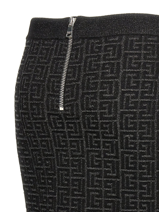 Balmain バルマン「モノグラム」スカート - Image 1
