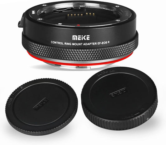 Meike MK-EFTR-B Canon EF/EF-S Lens to RF Mount Camera Auto Focus Lens Adapter with Control Ring for Canon EF/EF-S Lens to Canon EOS R RP R5 R6 R7 R10 C70