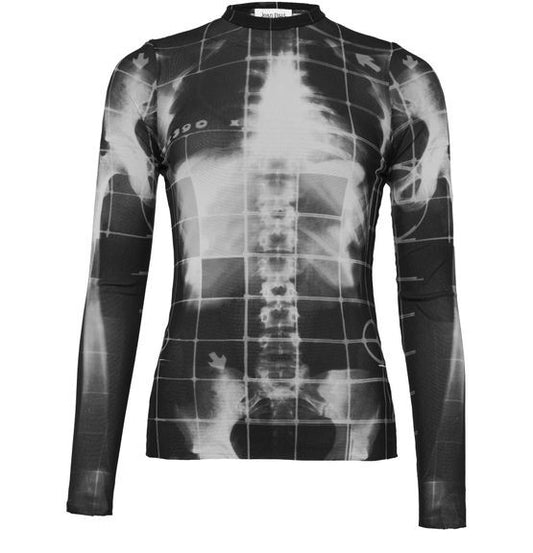 JEAN PAUL GAULTIER squeletor メッシュ混 長袖トップス - Image 1